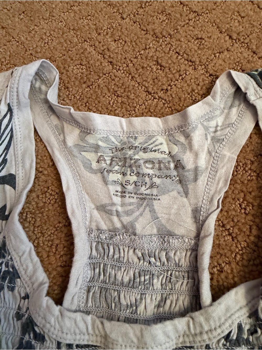 Arizona Floral multicolor Babydoll Tank Women’s Size Small - Picture 5 of 8